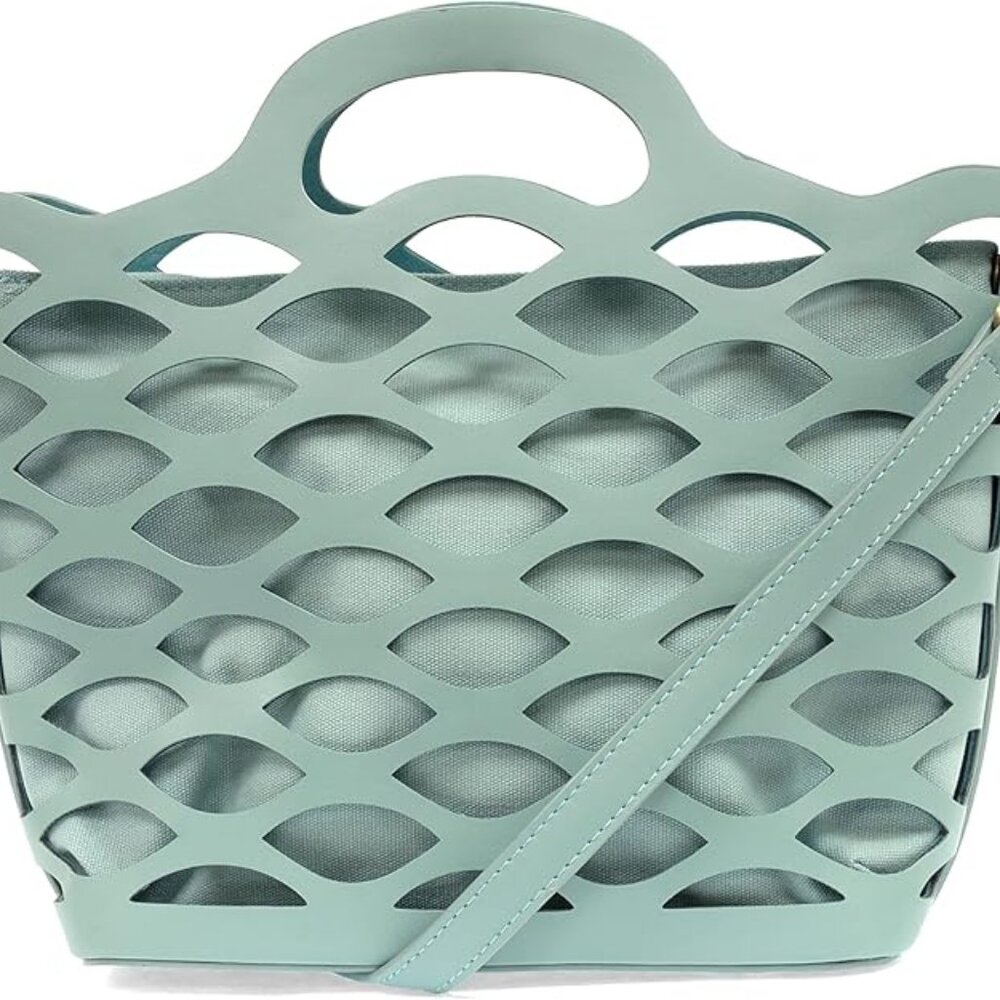 Joy Susan Laser-Cut Tote Handbag: River
